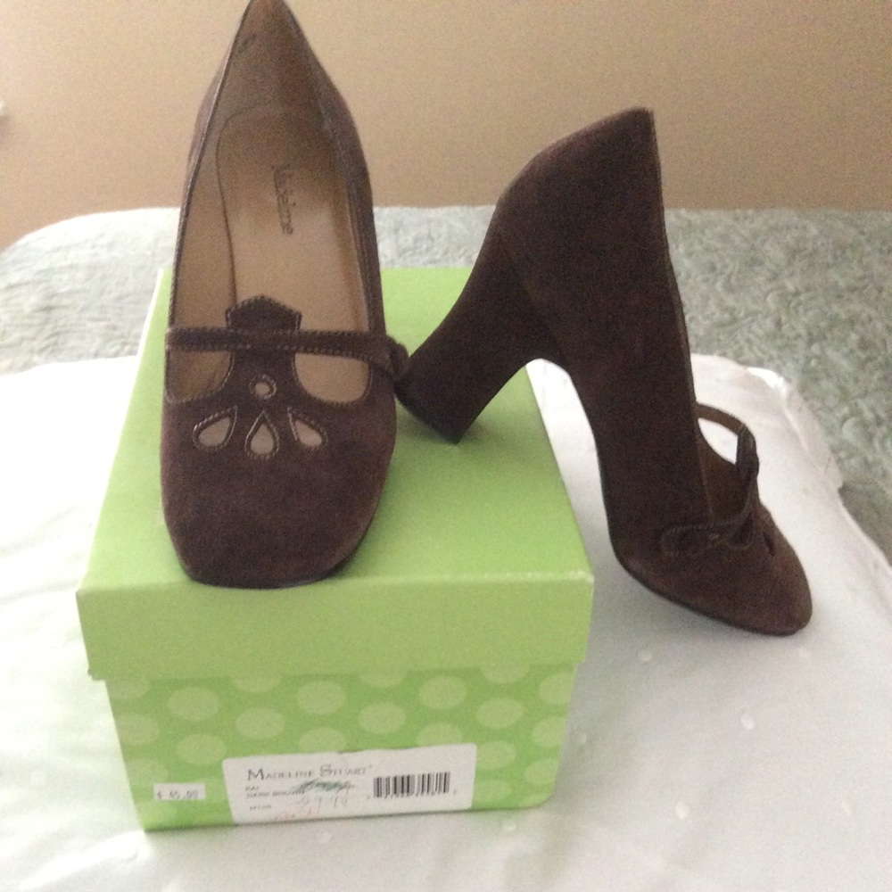 Madeline Brown Block Heels